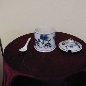 3 PC Blue Danube Jam or Jelly Jar
